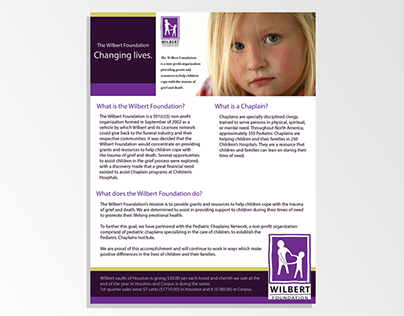 Wilbert Foundation Brochure