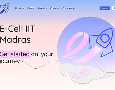 E-Cell IIT Madras(Landing Page Concept)