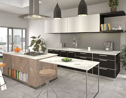 Kitchen render 3D Design
