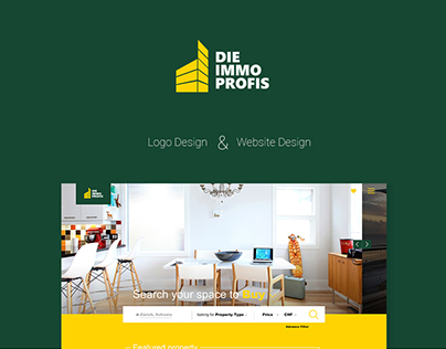 Die immo profis logo and responsive design