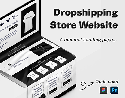 Merch Dropshipping Store - Minimal Landing page design