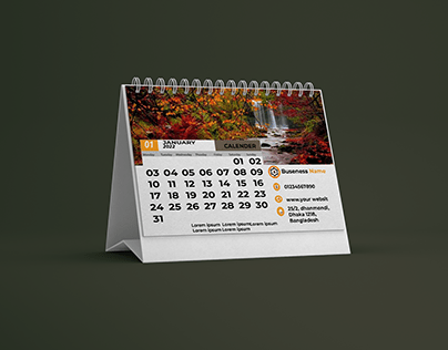 A table calendar
