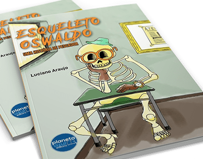 Ilustrações - livro "Esqueleto Oswaldo"