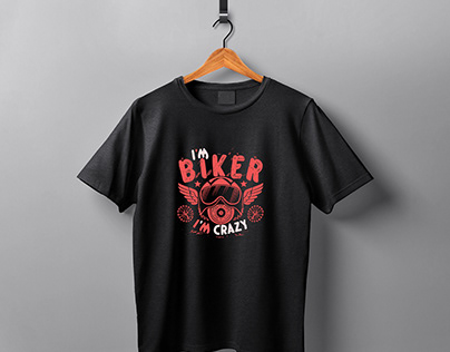 Creative T-shirt design for bike riders or biker