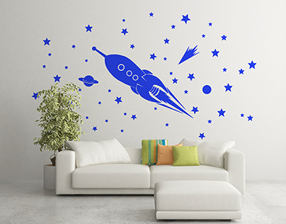 Conventional wall stickers