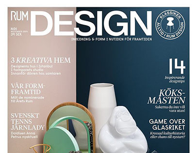 Niklas Alm - Cover, Editorial for Rum Design
