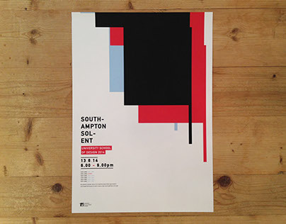 Southampton Solent School of Design Degree Show Poster