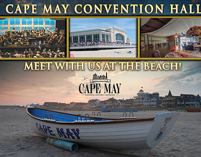 Cape May, NJ Convention Hall Photo Backdrop Banner