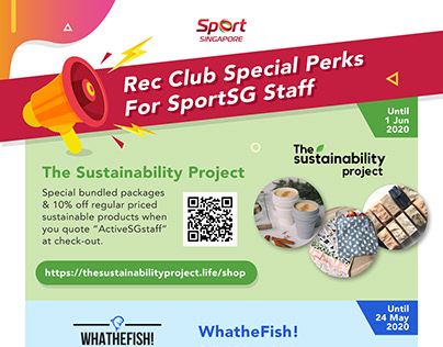 Sport Singapore Recreational Club Special Perks Poster