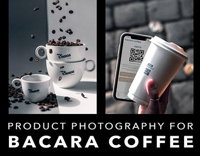 Product photography for "Bacara Coffee"
