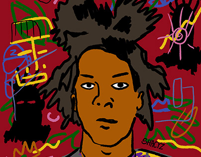 Jean-Michel Basquiat illustration