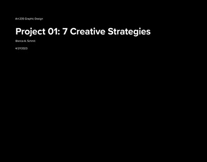 Project 01 Behance posting