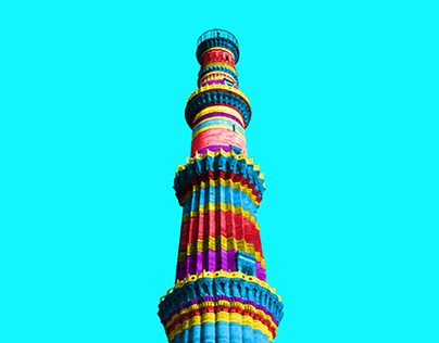 Colorful India - Qutub Minar