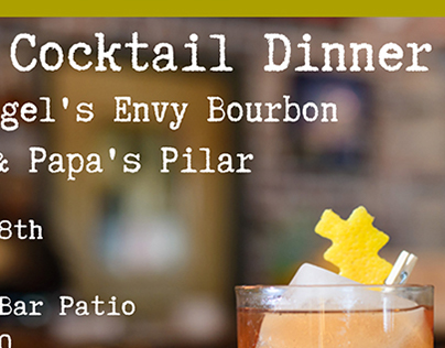 Cocktail Dinner Poster