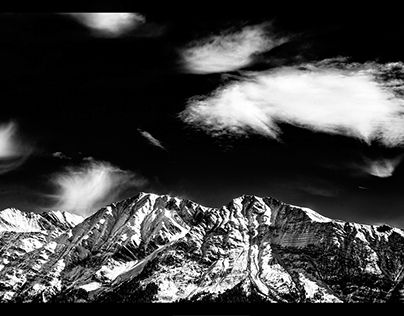 Courmayeur Mont Blanc - Black and White