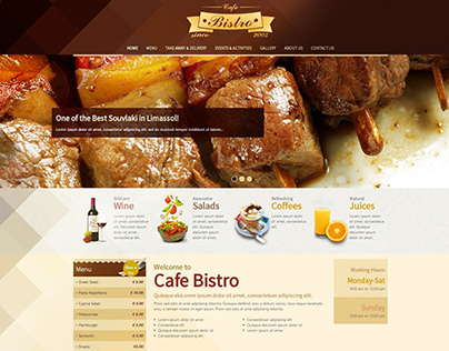 Bistro Cafe Website