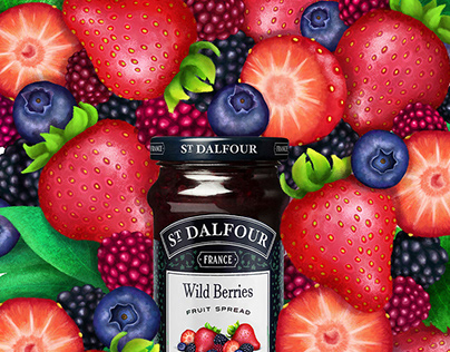 Berries fruit spread ad