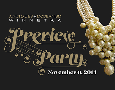 2014 Antiques + Modernism Winnetka Invitation