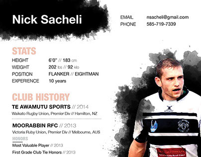Rugby Resume