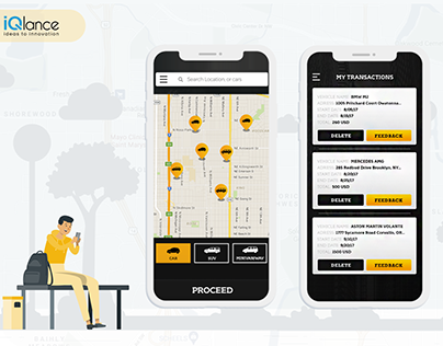 Taxi Booking App - iQlance Solutions