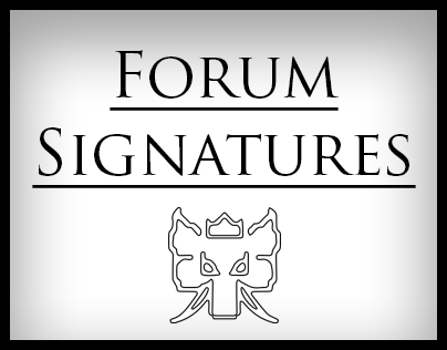 Forum Signatures. 