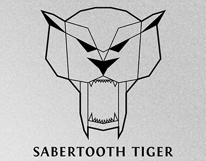 Sabertooth Tiger - Geometric Logo