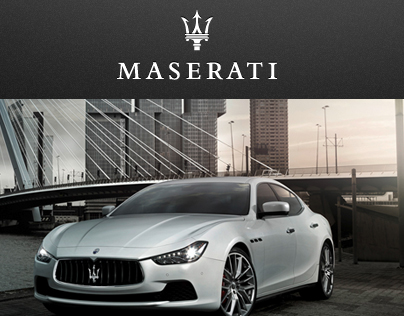 Maserati Russia. Main page concept