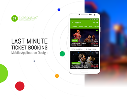 Ticktocktix UI/UX - Event Ticket Booking Mobile App