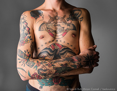 Portraits of tattoo italian artist - Nicola P.