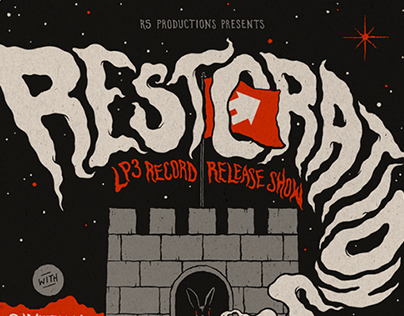 Restorations LP3 release show poster