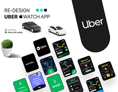 Re Design Uber Apple Watch UI UX