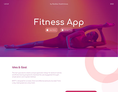 Fitness mobile app / ui design