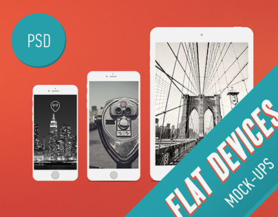 Flat-style Devices Mock-Up (PSD)