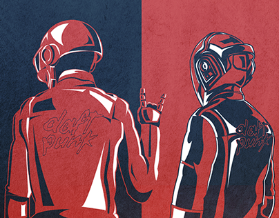 DAFT FONT | Daft Punk Tribute Illustrations