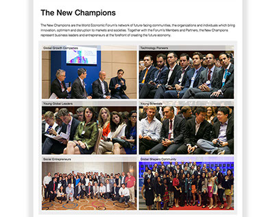 Annual Meeting of the New Champions - WEF