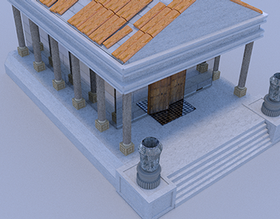 Roman Temple 3D Model