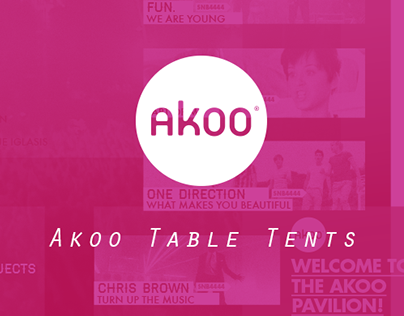 Akoo Table Tents