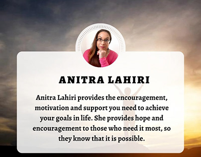 Anitra Lahiri is an Energetic Motivational Speaker