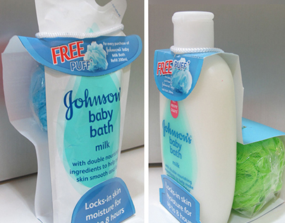 Johnson's Baby Milk Bath Promo Packaging