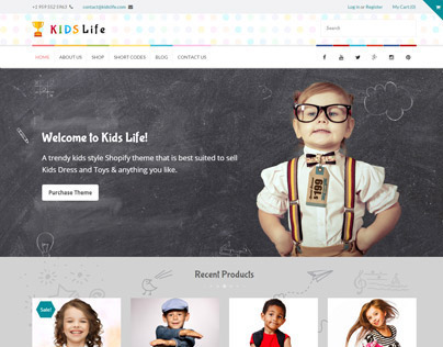 KidsLife Responsive Shopify Theme 