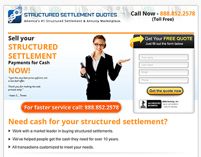 Structured settlement template