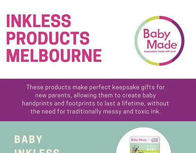 Fuss-Free and Skin Friendly Baby Handprint Kit