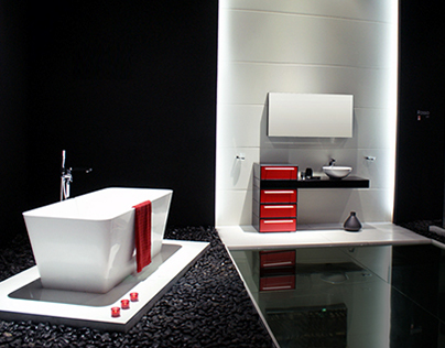 Solux Rosso Bathroom