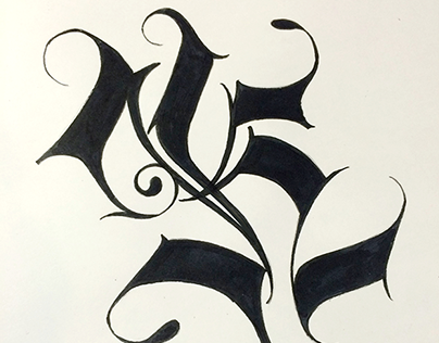 K lettering / Calligraphy