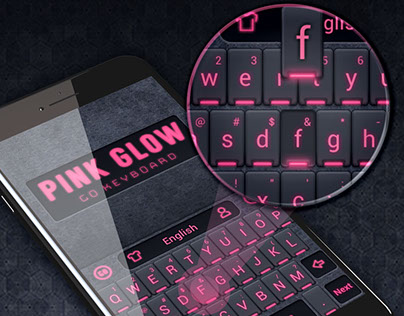 Pink Glow Keyboard