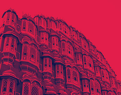 Pink City in High Contrast