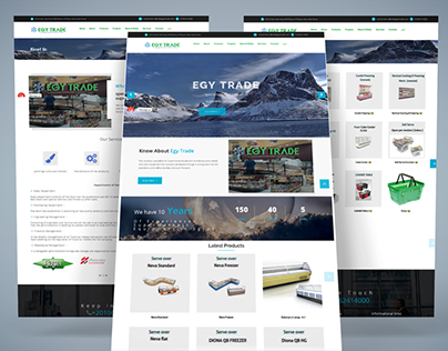 Egy4Trade Business / Corporate Website Design
