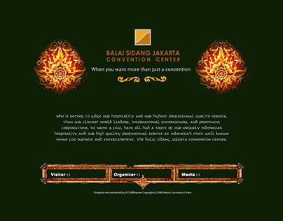Jakarta Cnvention Center Website (offline)