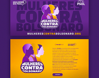 Identidade Visual Mulheres Contra Bolsonaro