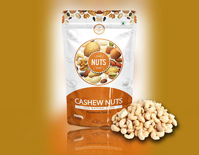 Cashew Nuts Pouch Design
